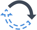 Two Arrows In A Circle Icon
